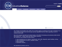 Tablet Screenshot of industriasgalarza.com